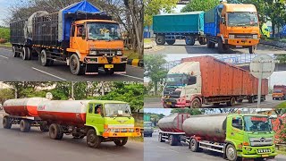 Kompilasi Hunting Truk Gandeng Tandem Truck | Container, Hino Tandem Tanker, Mitsubishi Fuso