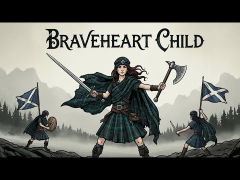 Braveheart Child Patriotic Rock Ulfhednar AImusic 