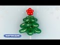 Ёлка из шаров на палочке / Christmas fir-tree of balloons