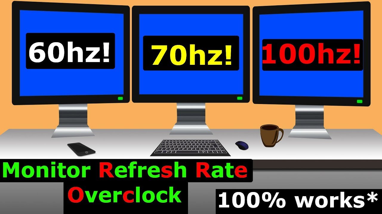 How to Overclock your Monitor, Higher Refresh Rate with AMD or Nvidia GPU How to Overclock your Monitor, Higher Refresh Rate with AMD or Nvidia GPU