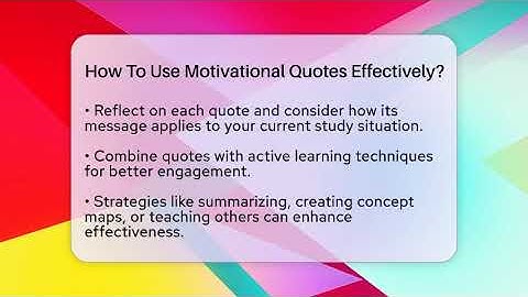 How To Use Motivational Quotes Effectively? - Ultimate Study Hacks