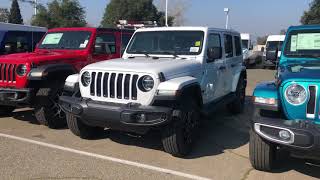 2020 Jeep Wrangler Altitude with Body Matching Fender Flairs and 3-Piece Hardtop