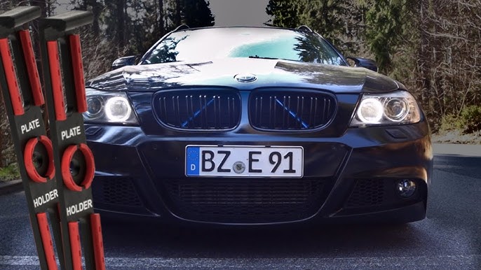 AluFixx Car Vario schwarzmatt eloxiert Nummernschildhalter