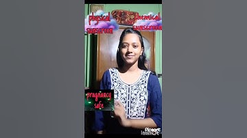 Thumbnail of physical vs chemical sunscreen #skincare#youtubeshorts #sunscreen