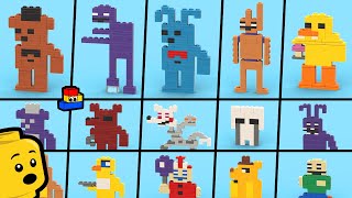 FNAF + LEGO: Making 8-bit characters from FNAF 3