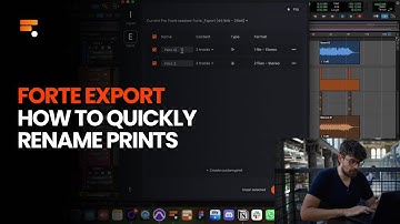 Forte Export - How to Quickly Rename Prints for Bouncing (Quick Video Manual) #protools