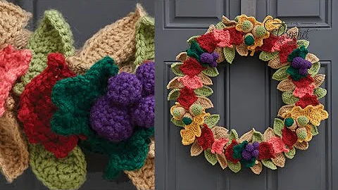 Create Stunning Fall Wreath with Crochet | Easy DIY Tutorial