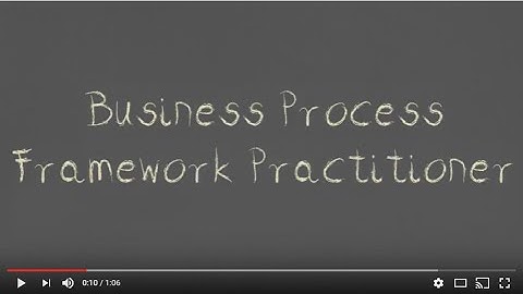 About the Business Process Framework (eTOM) Practitioners’ online training course