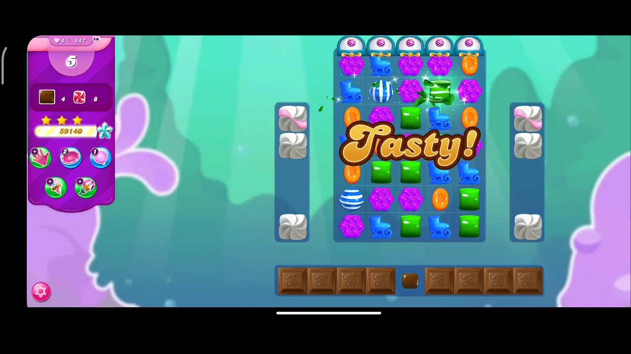 Candy Crush Saga Level 147 Walkthrough Guide - YouTube