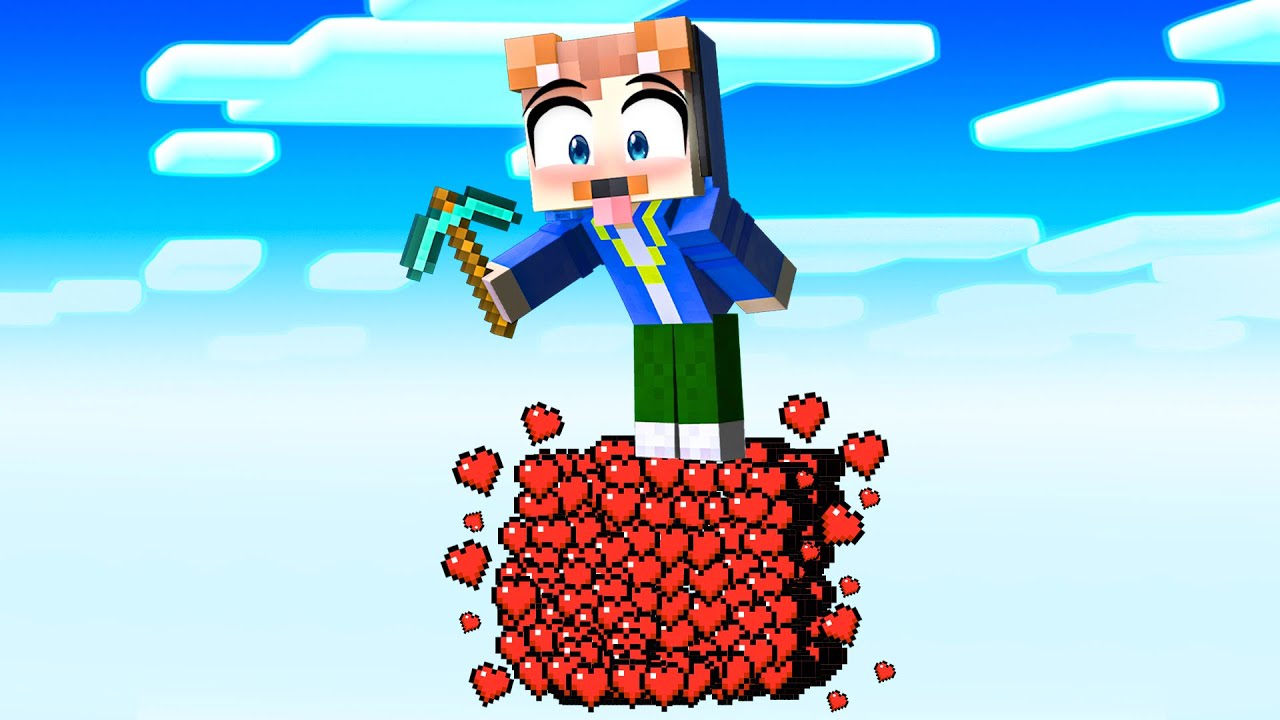 MINECRAFT ABER AUF 1 HERZ BLOCK!