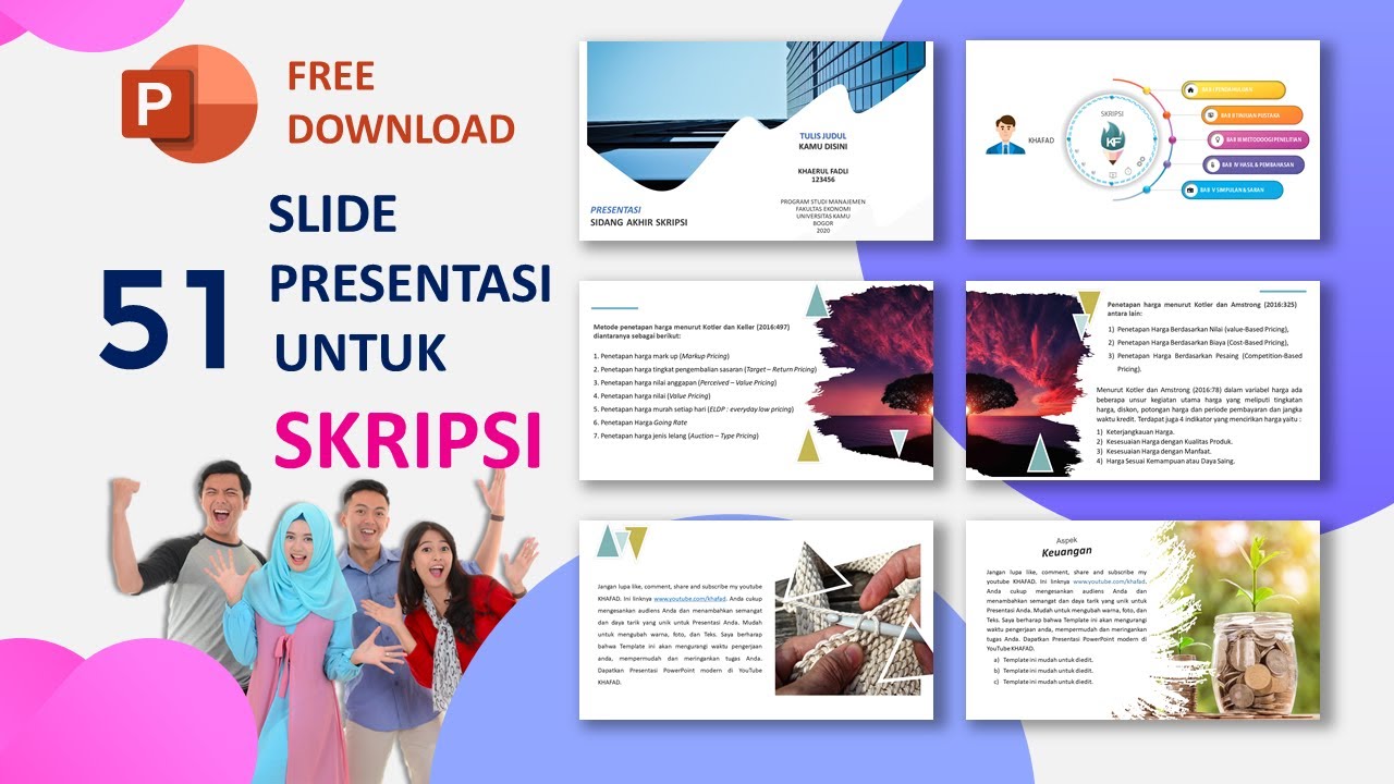 Contoh Slide Presentasi untuk Sidang Skripsi Free