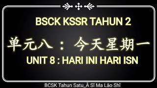 BCSK KSSR TAHUN DUA UNIT 8 : HARI INI HARI ISNIN