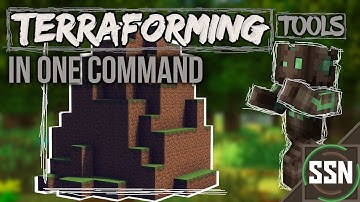 Minecraft - CREATE MOUNTAINS AND LANDSCAPES | Terraforming Tools [One Command]