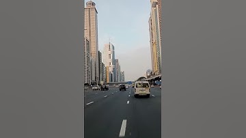 Shaikh Zayed road Dubai Driving fast forwarded video #viral #shorts #driving #fastforward #savelife