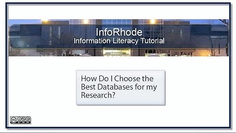 How Do I Choose the Best Databases for My Research?