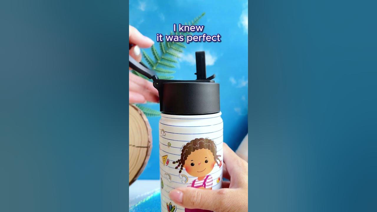 Customized Water Bottle With Cricut Design