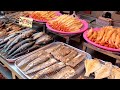 [4K] SORAE Fish Market Tour | Grilled Fish, Seafood | Incheon, South Korea