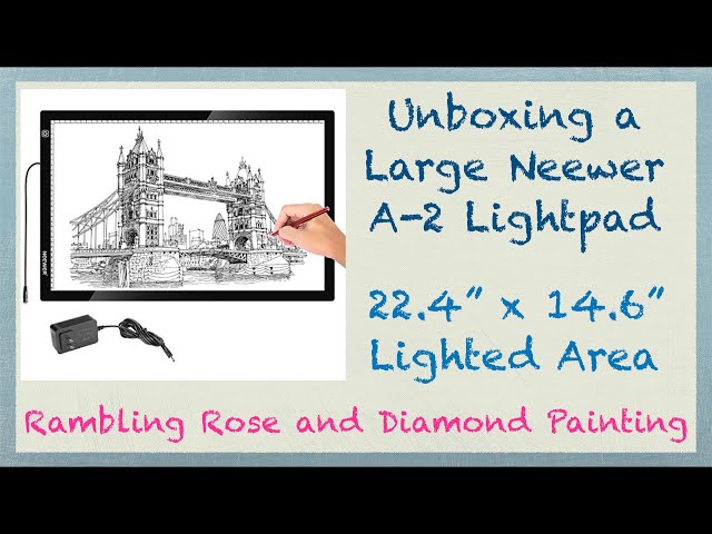 Diamond Painting Unboxing  Updated A2 Light Pad from SanerDirect!! 