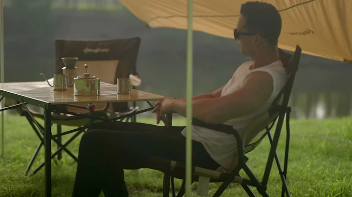 KingCamp Lightweight Aluminum Alloy Folding Table,Portable Strong Stable Roll up Table 4-6 Person