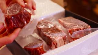 Unboxing grand western steaks - a look inside our delivery service.