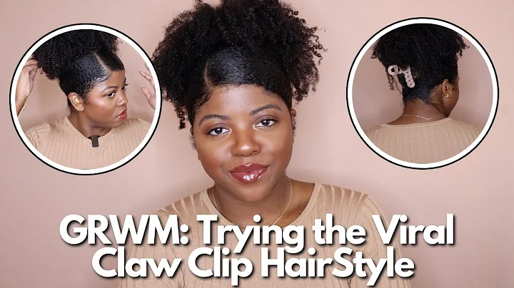 GRWM | Trying the VIRAL Hair Claw Clip Style on Ty...