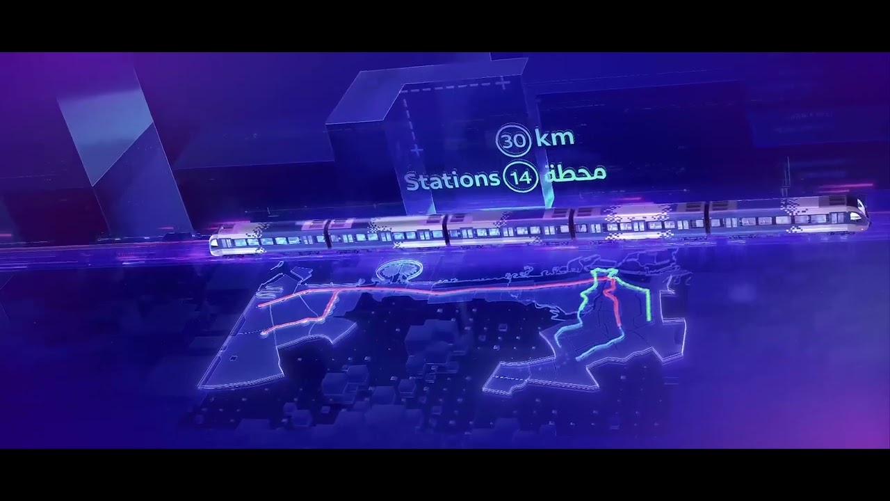 Dubai Metro Blue Line project - YouTube