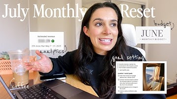 JULY RESET | goal setting, budgeting & youtube analytics