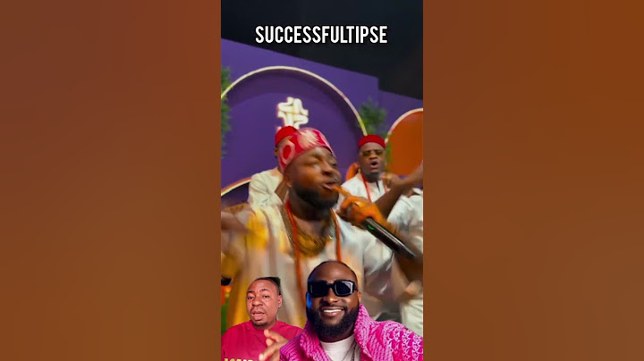 Davido Performing At His Manager Traditional Marriage Ceremony