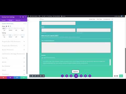 How To Style Gravityform Footer In Divi