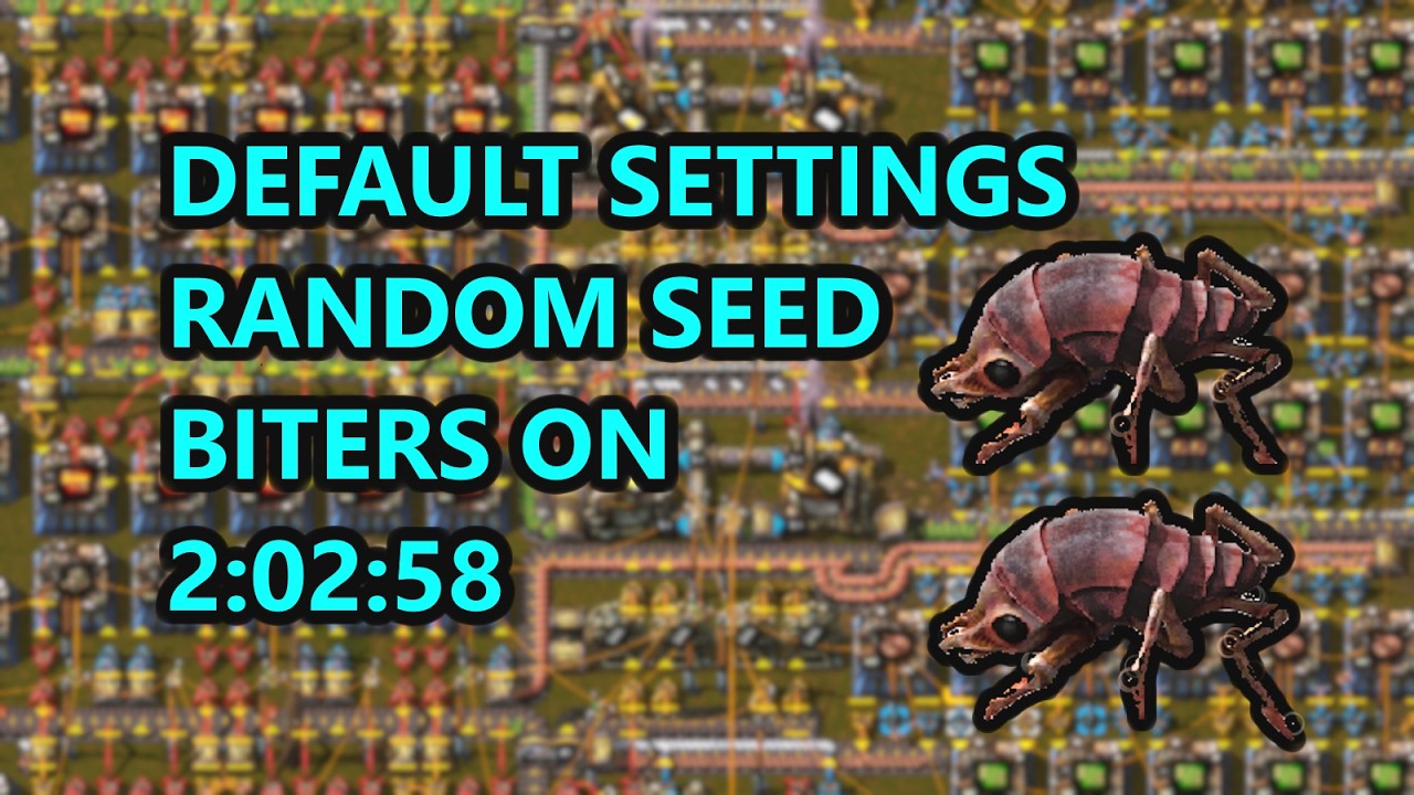 Factorio Default Settings Speedrun World Record in 2:02:58 - YouTube