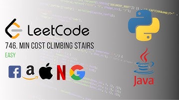 LeetCode 746. Min Cost Climbing Stairs in PYTHON AND JAVA | Easy Algorithm Explanation and Drawing