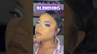 Master The Art of Blending 💜💙☺️🖌️#mua #fyp #makeupreels #eyeshadow  #BlendingTechnique #makeup