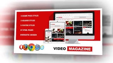 Video Magazine - HTML Magazine Template - Video ServerThemes.Net