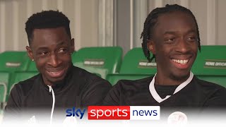 Sidemen's Tobi Brown (TBJZL) and brother Manny discuss training with League Two side Crawley Town