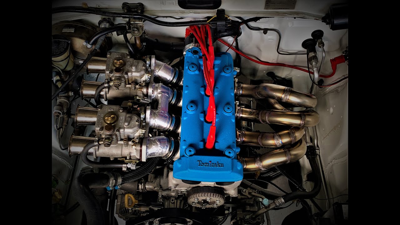 Finally, the engine is installed! Tomitaku AE85 3A engine