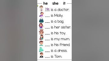 He/ She/ It #english #englishgrammar #kidsvideo #preschoollearning #education