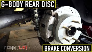 GBODY REAR DISC BRAKE CONVERSION USING S10 BLAZER PARTS