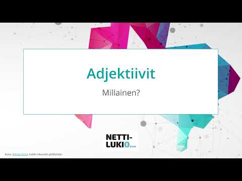 Video: Onko erilainen substantiivi tai adjektiivi?