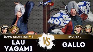 KOF XV ▰ LAUYAGAMI (Hinako/Ángel/Chizuru) 🆚 GALLO (O.Rugal/Maxima/Goenitz) 🎞️Replay Match - 6/26