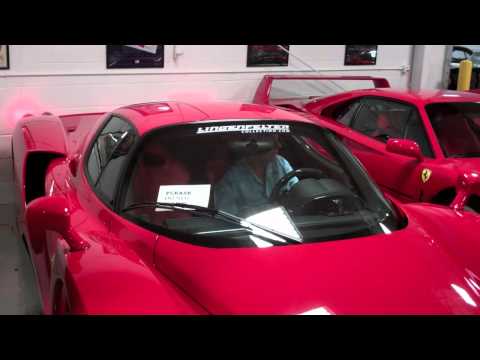 Ken Lingenfelter starts up his Ferrari Enzo