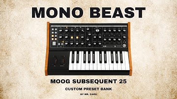 Moog Subsequent 25 – Mono Beast [SOUNDSET] | Custom Presets [Synthesizer Demo]