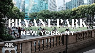 Bryant Park New York City Tour: A Tour of the Best Park in Manhattan