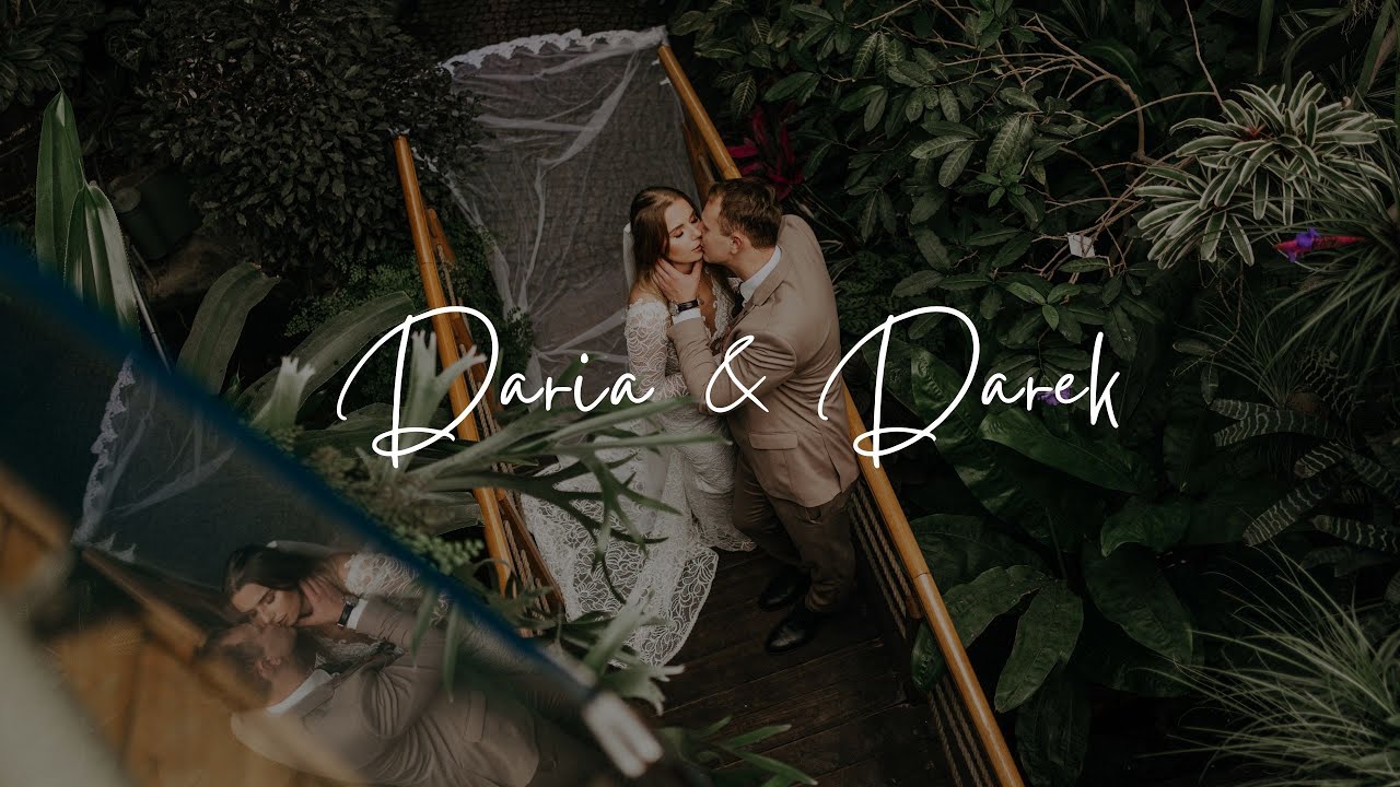 Daria i Darek: Magiczny ślub, wesele w Szklanej Czajce i sesja w Palmiarni Gliwice