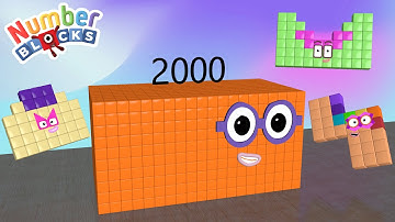 Looking for Numberblocks Puzzle 2000 Inside Cube Numberblocks Number Pattern
