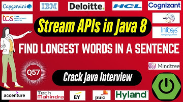 Java 8 Stream API Interview Questions: Find Longest Words in a Sentence Using Java 8 Streams API