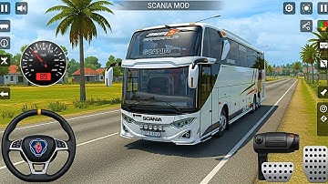 Bus Simulator Indonesia – Scania Bus Mod Gameplay | Realistic Driving Experience 🇮🇩🚌