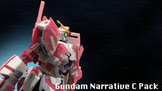 HG 1\/144 Gundam Narrative C Pack Stop-Motion Review