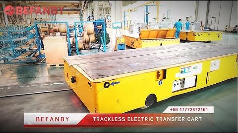 Customized 30T Trackless Transfer Cart,Factory Remote Control Battery Transfer Trolley