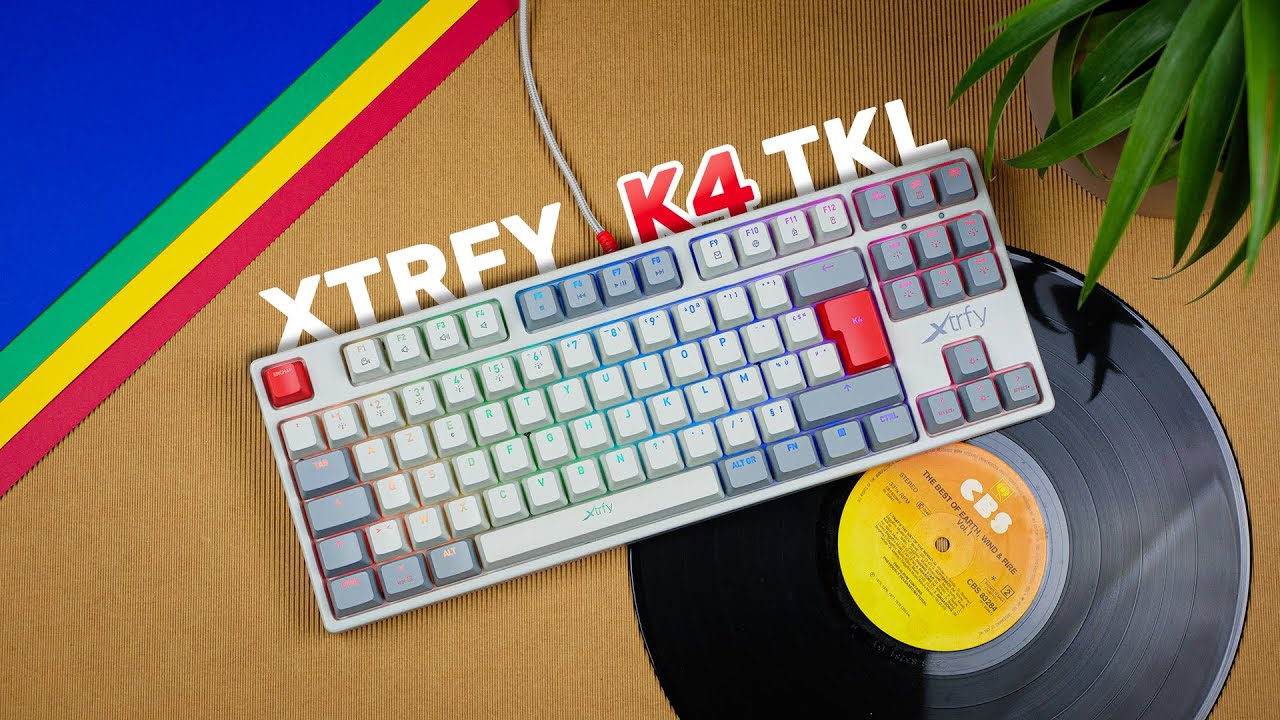 Clavier mécanique Xtrfy K4 TKL White - clavier esport - gaming