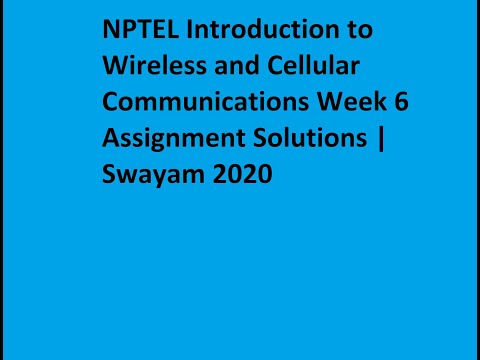 NPTEL Introduction to